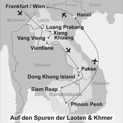 Laos Reisen – 22 Tage auf den Spuren der Laoten & Khmer