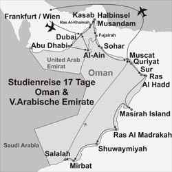 Oman Reisen – 17 Tage Oman und Arabische Emirate