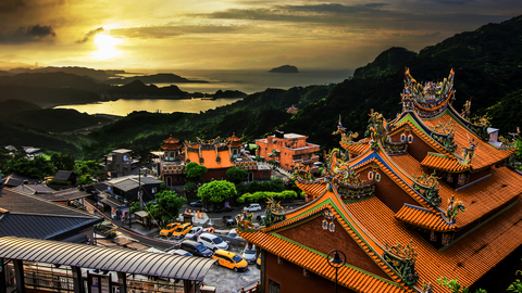 Juifen Sonnenuntergang auf der Korea Taiwan Reise der BCT-Touristik 