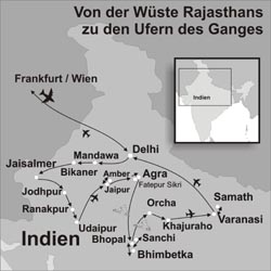 Indien Reisen – 25 Tage Indien Von der Wüste Rajasthans zu den Ufern des Ganges