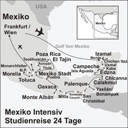 Mexiko Studienreisen – 24 Tage Mexiko Intensiv