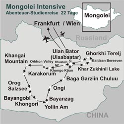 Mongolei Reisen - 22 Tage Mongolei Intensiv