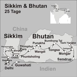 Bhutan Reisen – 24 Tage Intensiv