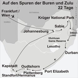 Südafrika Reisen – 22 Tage Südafrika Auf den Spuren der Buren und Zulus